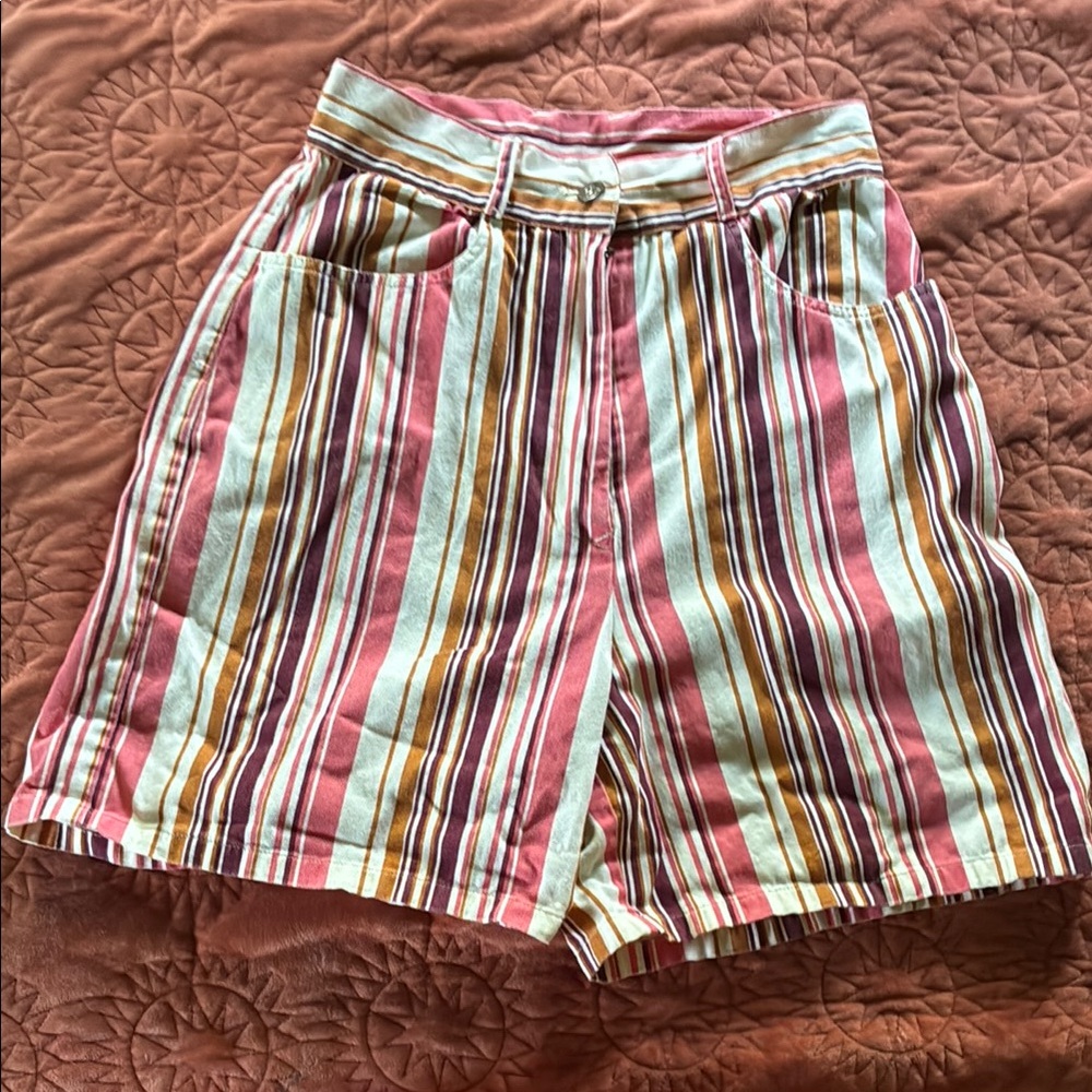 Lucy & Yak Striped Shorts 28/30